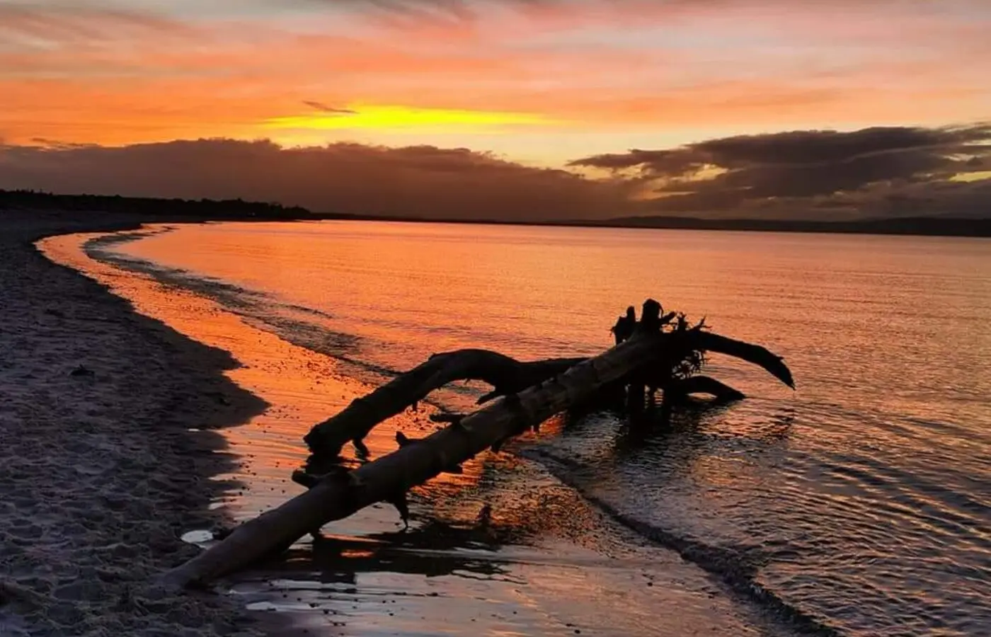 Sunset on Nairn beach